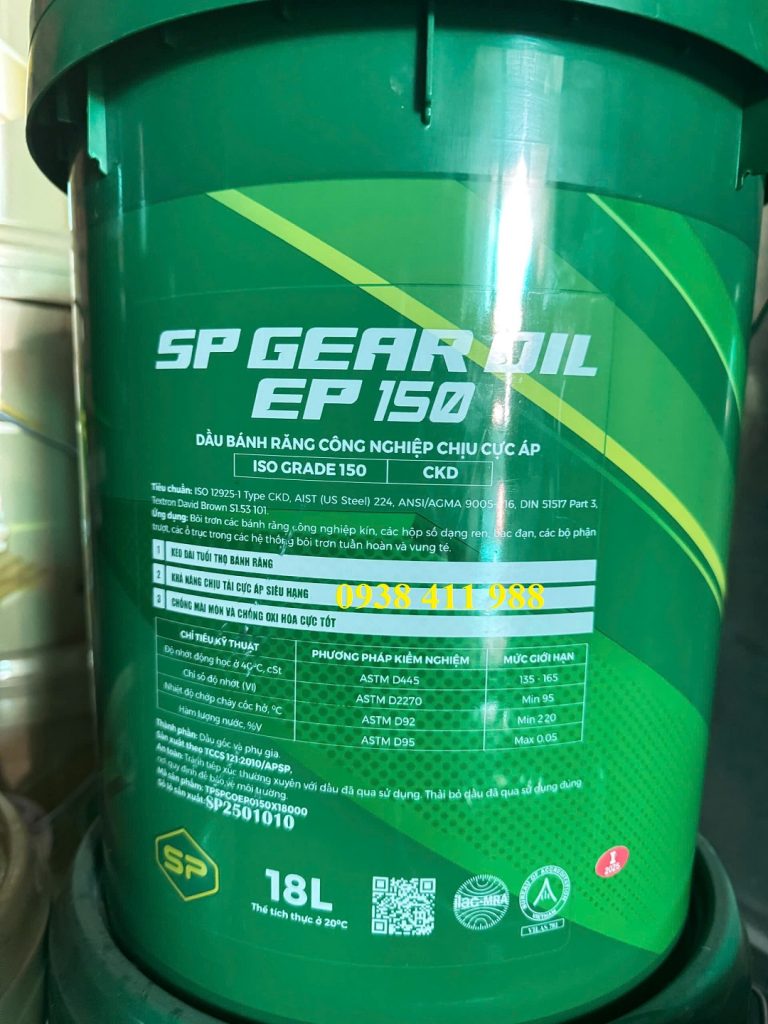 Shell Ep150 SP GEAR OIL EP 150 - Dầu Nhớt Chính Hãng | Dầu Nhớt Hoàng Gia Petro